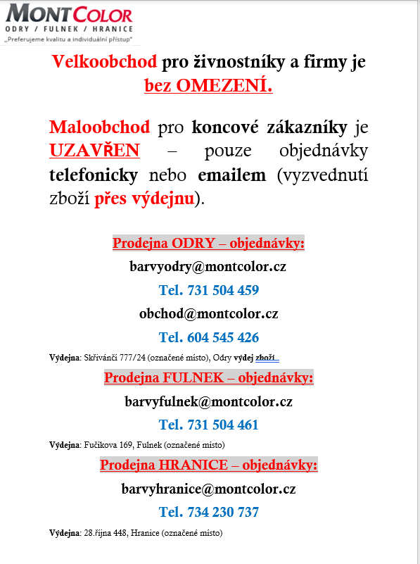omezení webovky