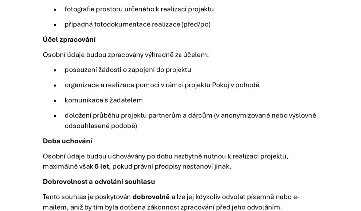 thumbnail of Souhlas se zpracováním osobních údajů